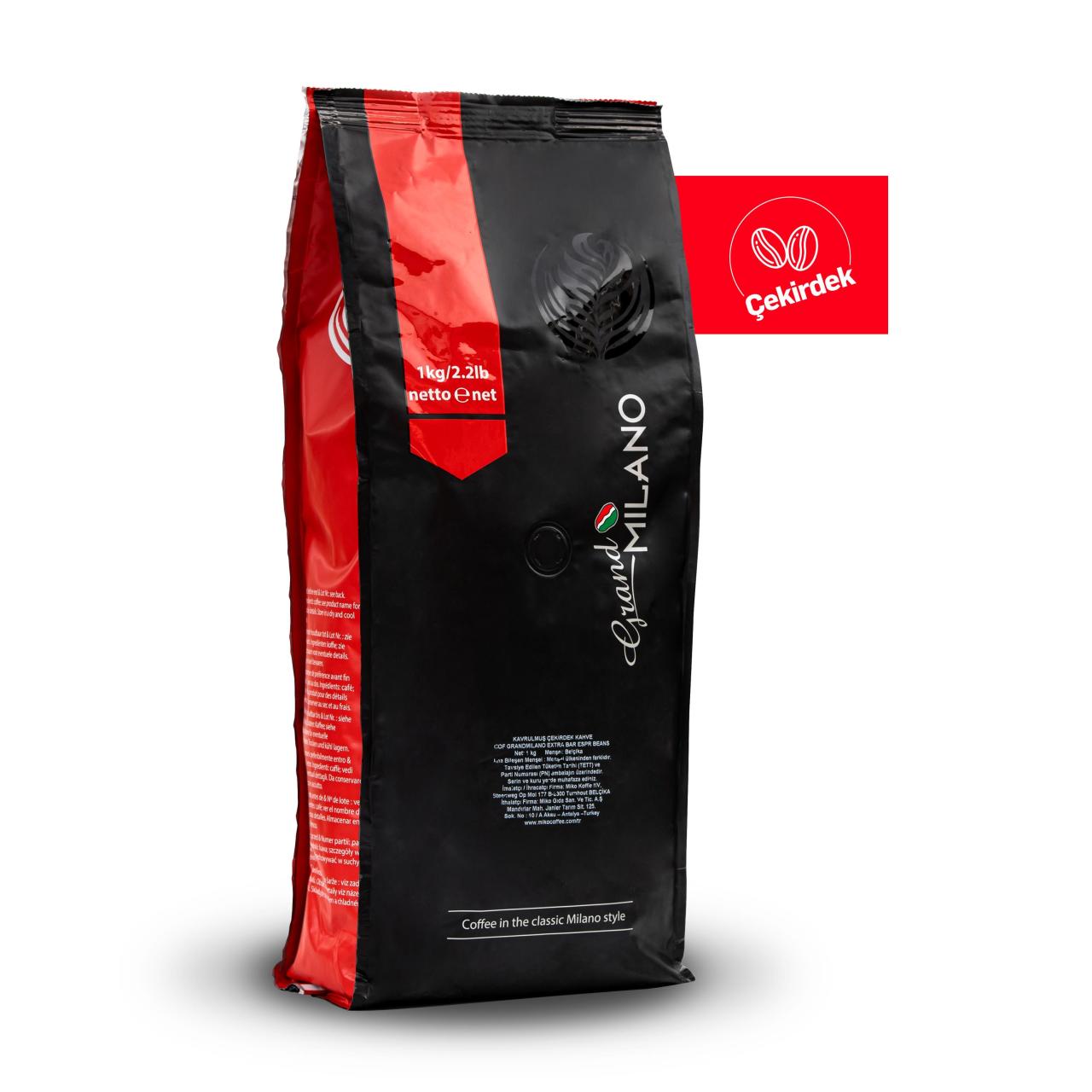 Miko Grand Milano Extrabar Çekirdek Kahve 9x1000 Gr (1 Koli)