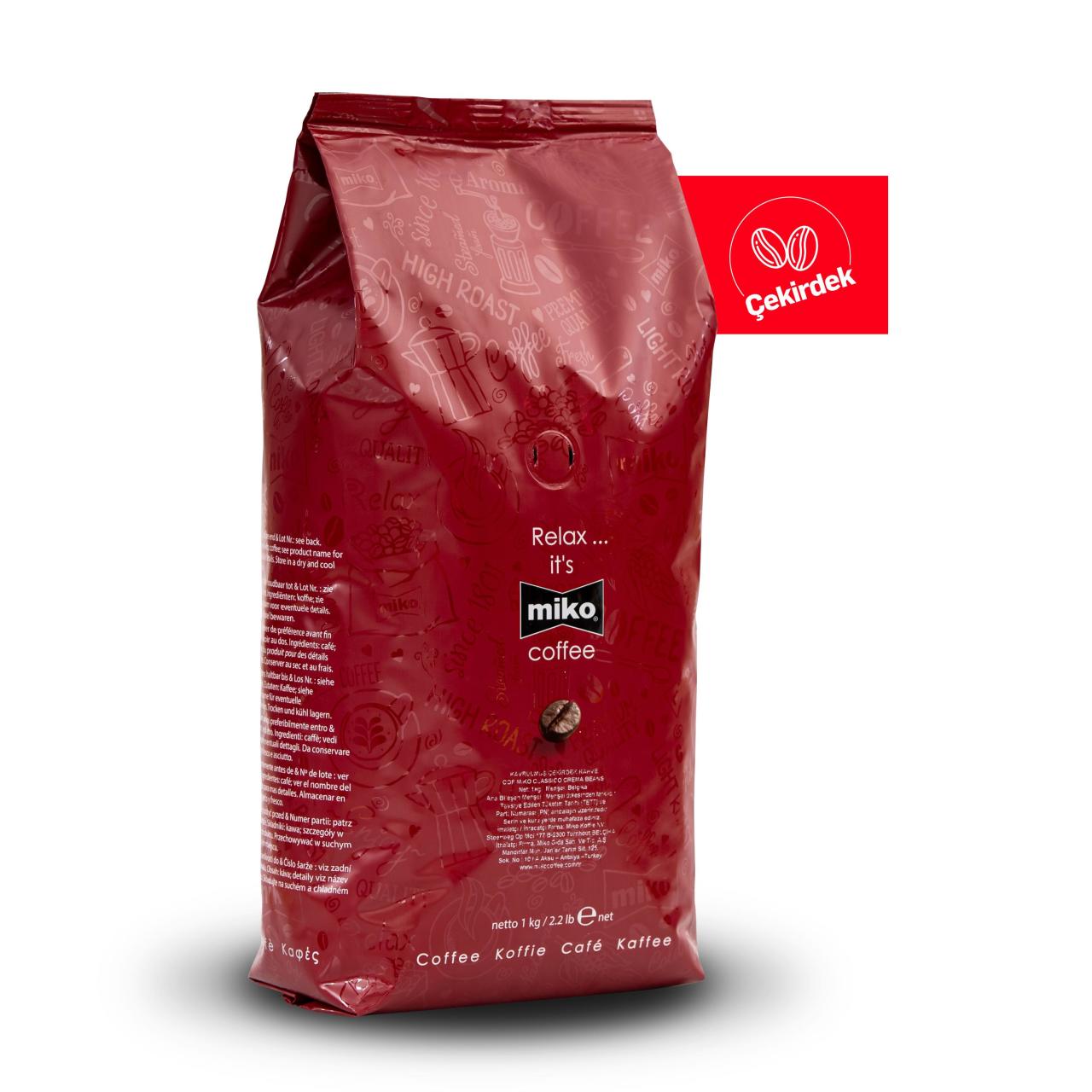 Miko Classico Crema Beans Çekirdek Kahve 1000 Gr