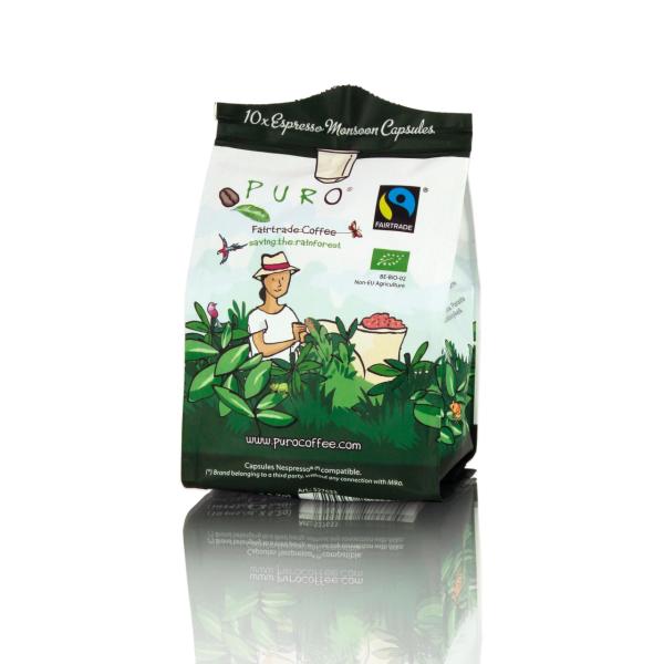PURO Monsoon Nespresso Uyumlu Organik Kapsül Kahve 10x5,2 gr