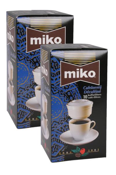 Miko Decaffeinated Kafeinsiz Pratik Filtre Kahve 2 x 10'lu