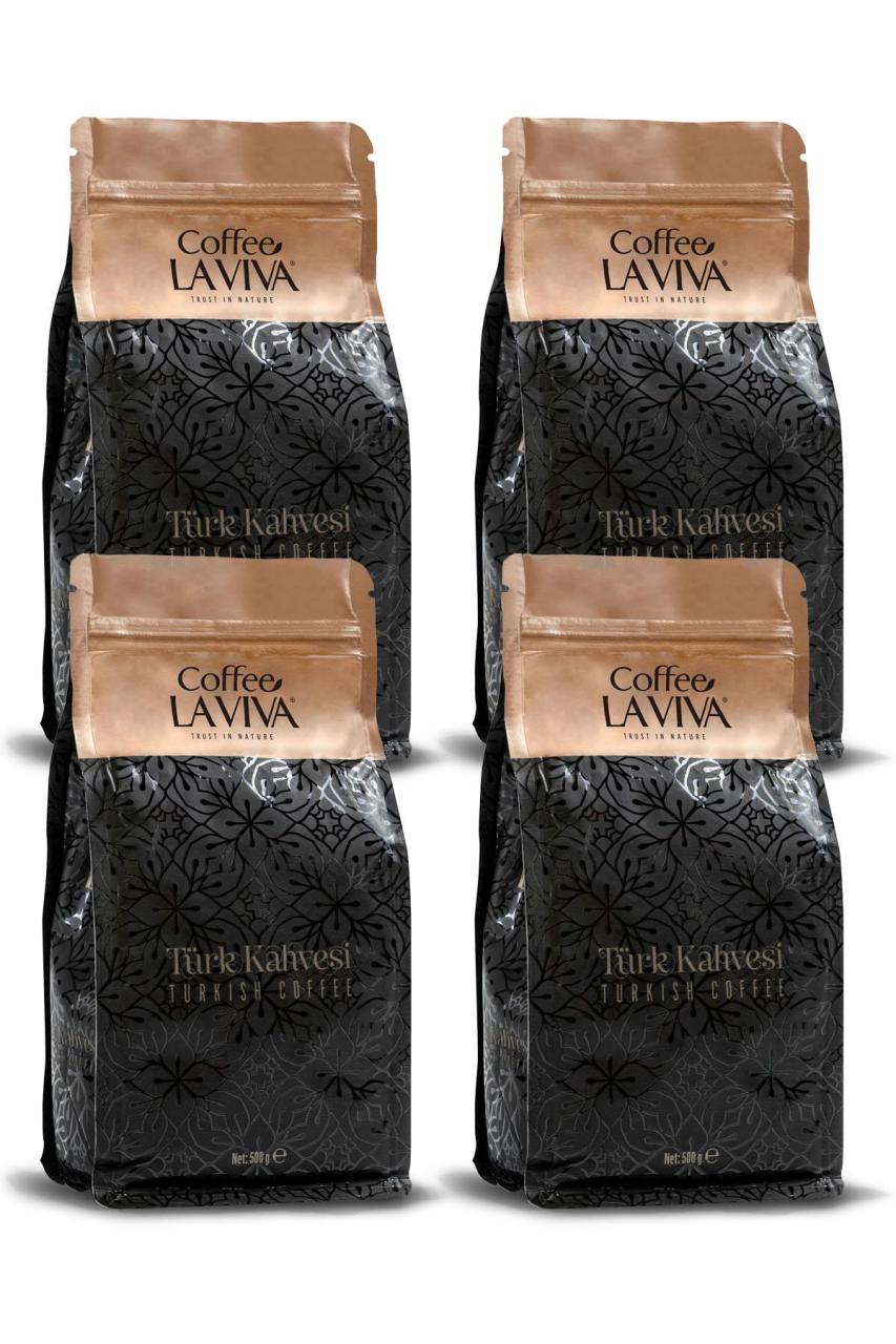Coffee La Viva Öğütülmüş Türk Kahvesi 2 Kg (4x500 Gr)