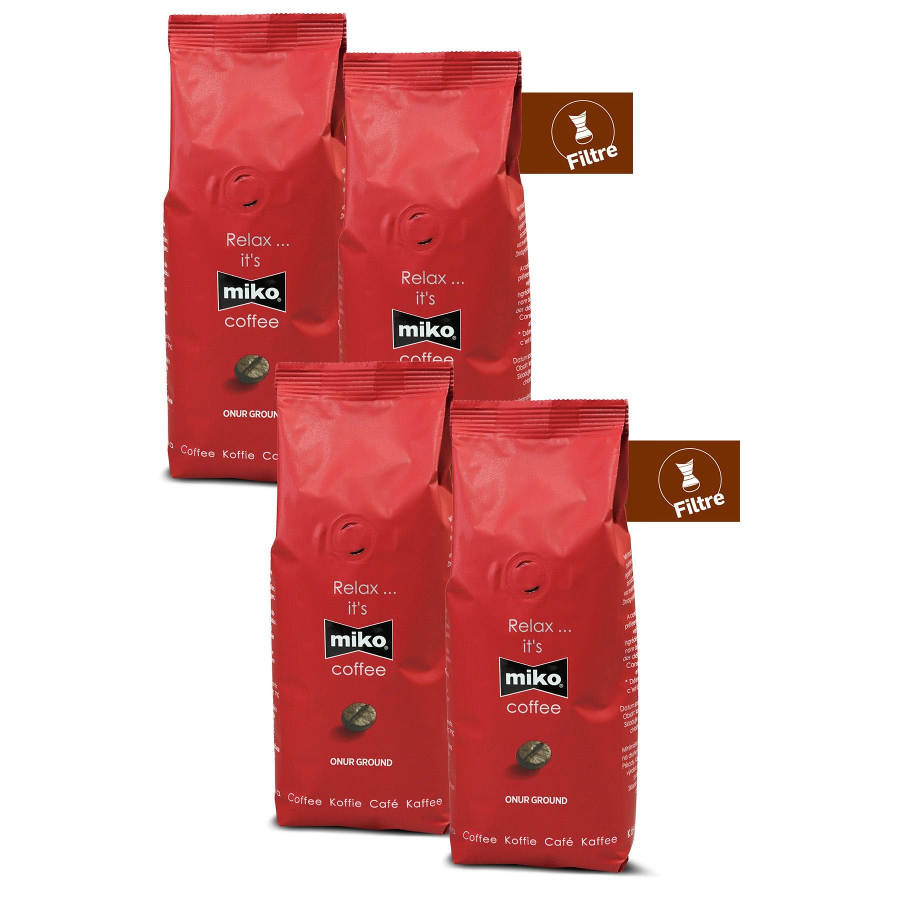 Miko Onur Ground Filtre Kahve 1 Kg (4x250Gr)